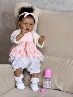 Кукла Реборн мягконабивная 55см в пакете (FA-214)