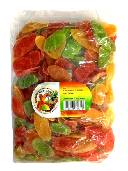Листики ананаса цветные сушеные 1кг. Bio Product