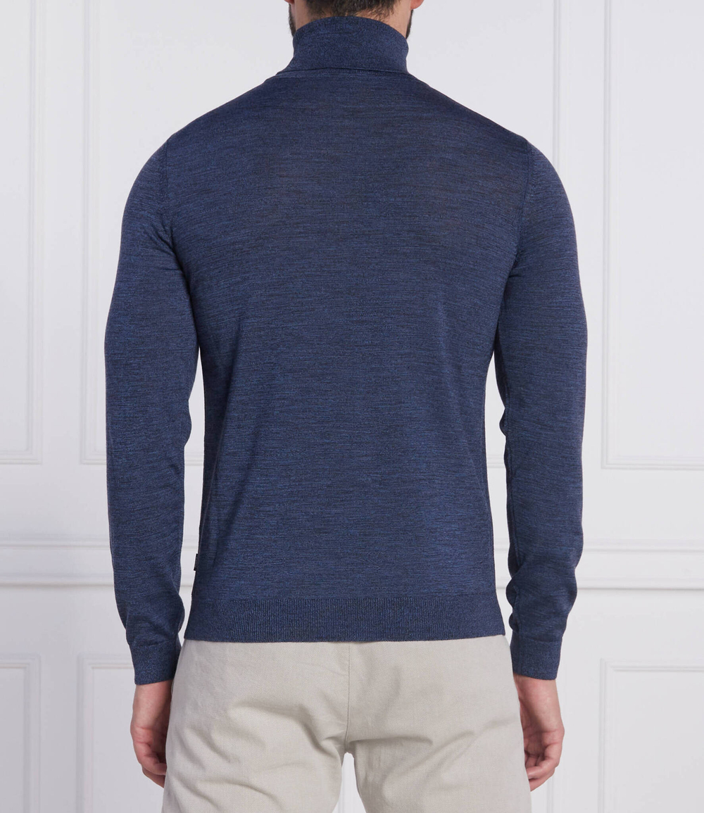 Хлопковый гольф musso-p BOSS BLACK - голубой(50468262)