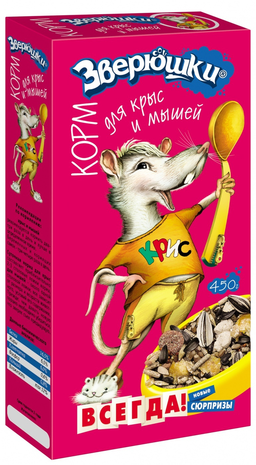 Зверюшки корм для крыс и мышей