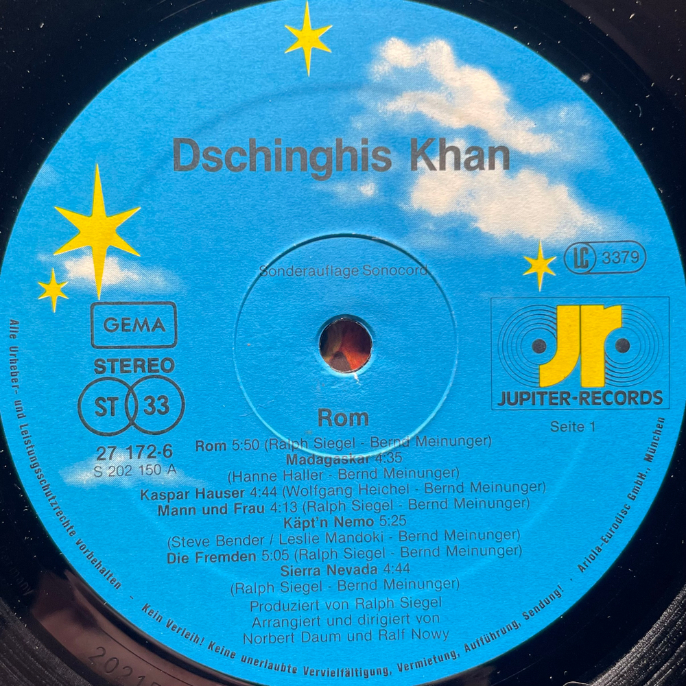 Dschinghis Khan - Rom (Германия 1980г.)
