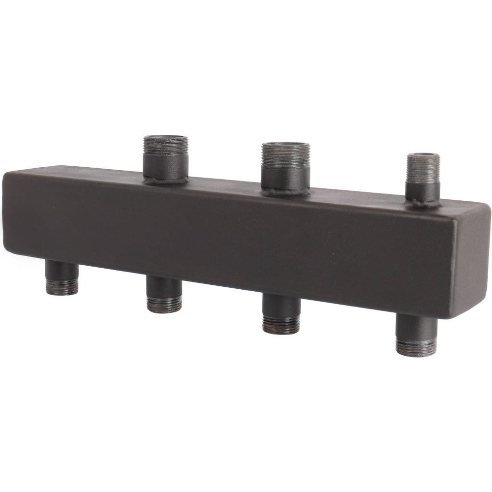 ROMMER Стальной распределительный коллектор на 2 отопительных контура 1 1/4"x1"