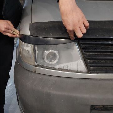 Реснички на фары Mercedes Vito W638 ABS пластик (прямые)