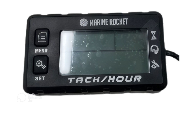 Тахометр универсальный со счетчиком моточасов с подсветкой и сменной батарейкой