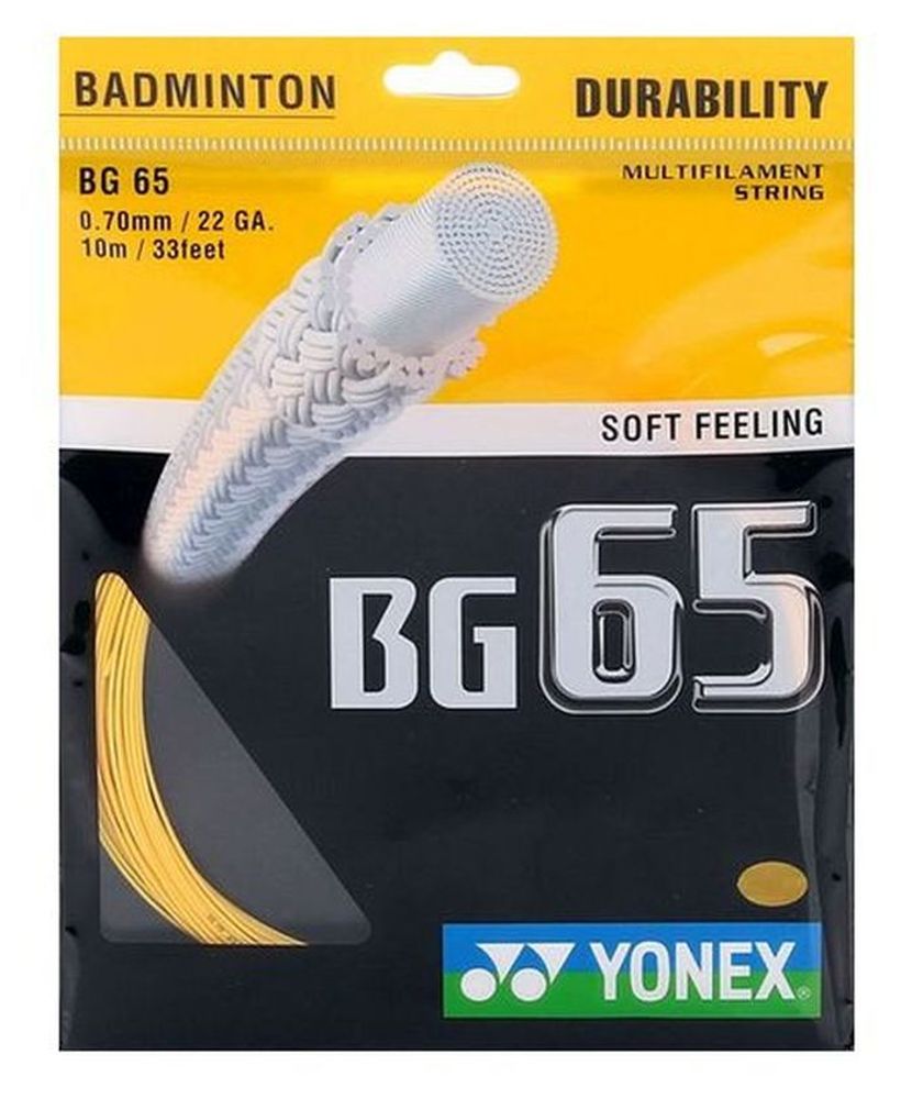 Струны для бадминтона Yonex BG 65 (10 m) - orange