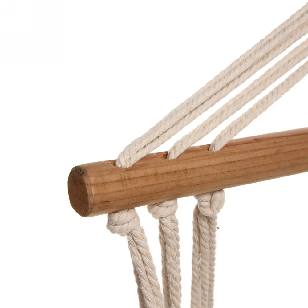 Гамак-кресло «Трон» 96*55*45*90см х\б с деревянной перекладиной