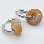 Швензы-кольца с родиевым покрытием, размер 21*3 мм, цена за пару