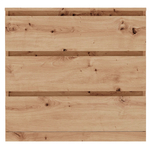 Комод для одежды Марм 70х35х67 см с 3-мя выдвижными ящиками со скосами в скандинавском стиле, артизан