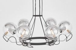 Подвесная люстра LUMINA DECO MARSEO LDP 9110-6 BK+CHR