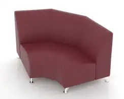 Угловой радиусный модуль Интер Хром