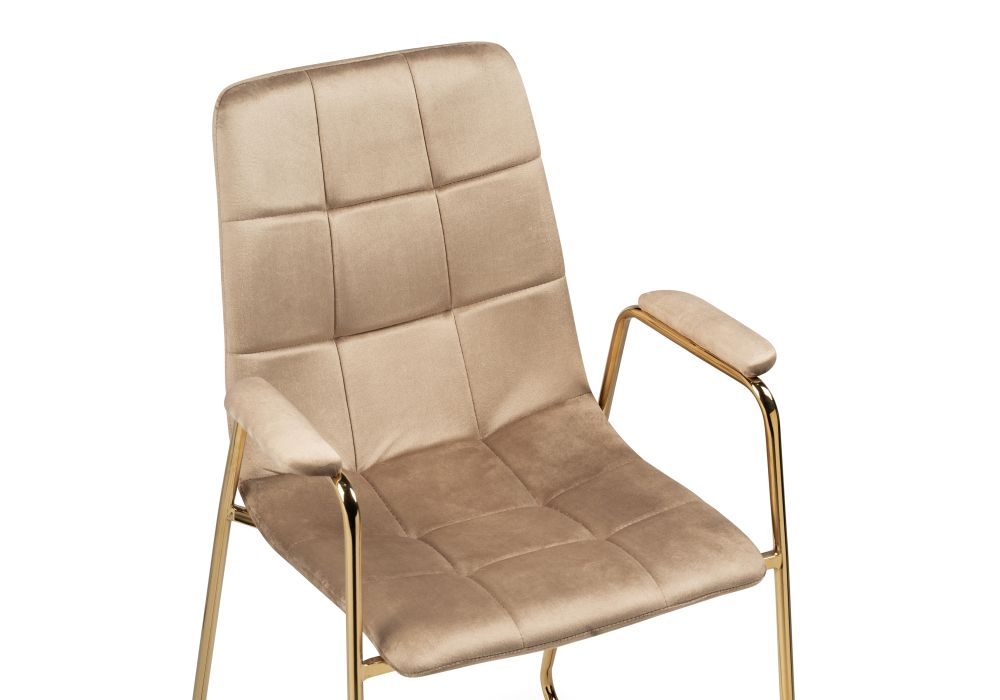 Стул на металлокаркасе Lana beige / gold