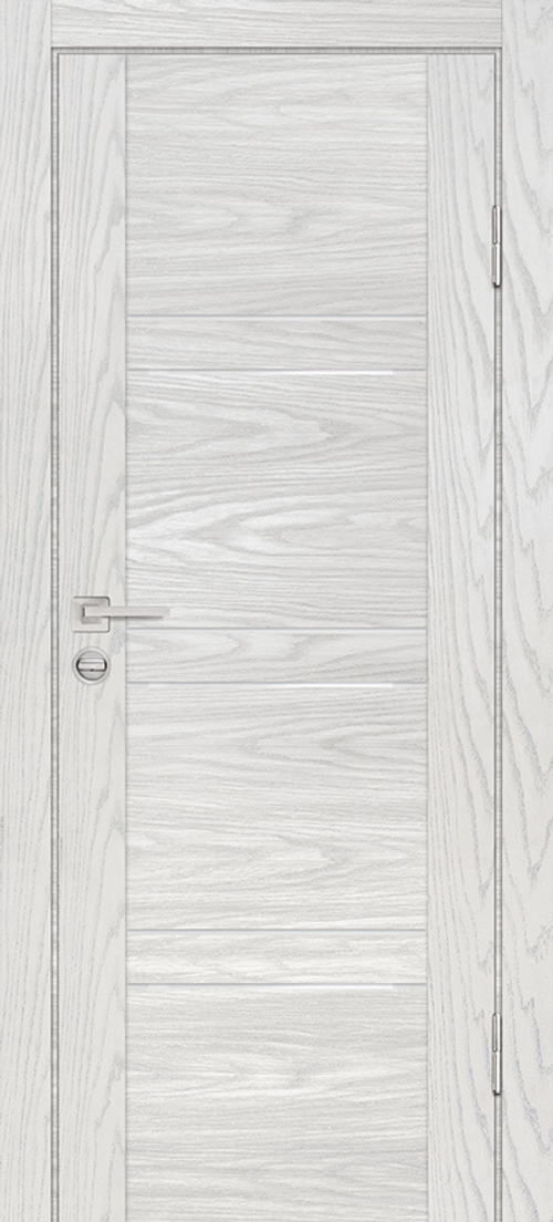 Дверь PSM-6 / Цвет Дуб скай бежевый / белоснежный лакобель / Двери PROFILO PORTE