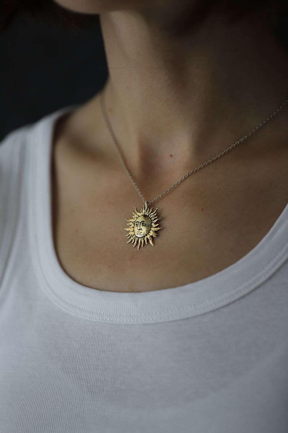 Подвеска Сияй большая позолота La Lune