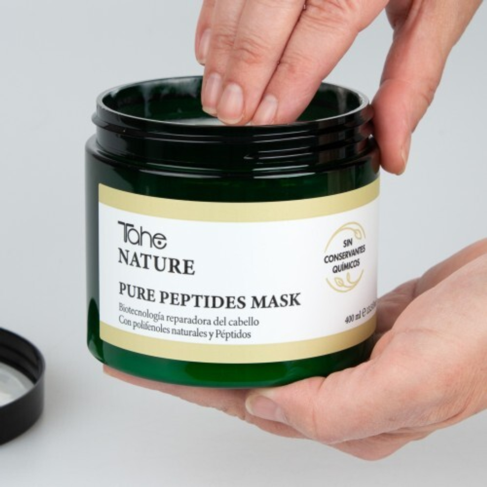 Tahe Пептидная маска для волос против ломкости - PURE PEPTIDES MASK, 400 мл