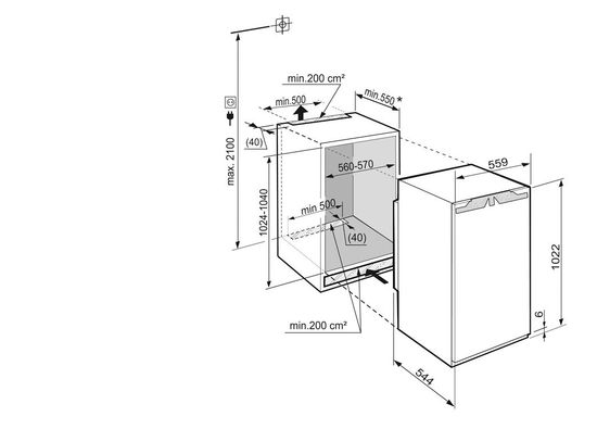 Встраиваемый холодильник Liebherr IK 1964