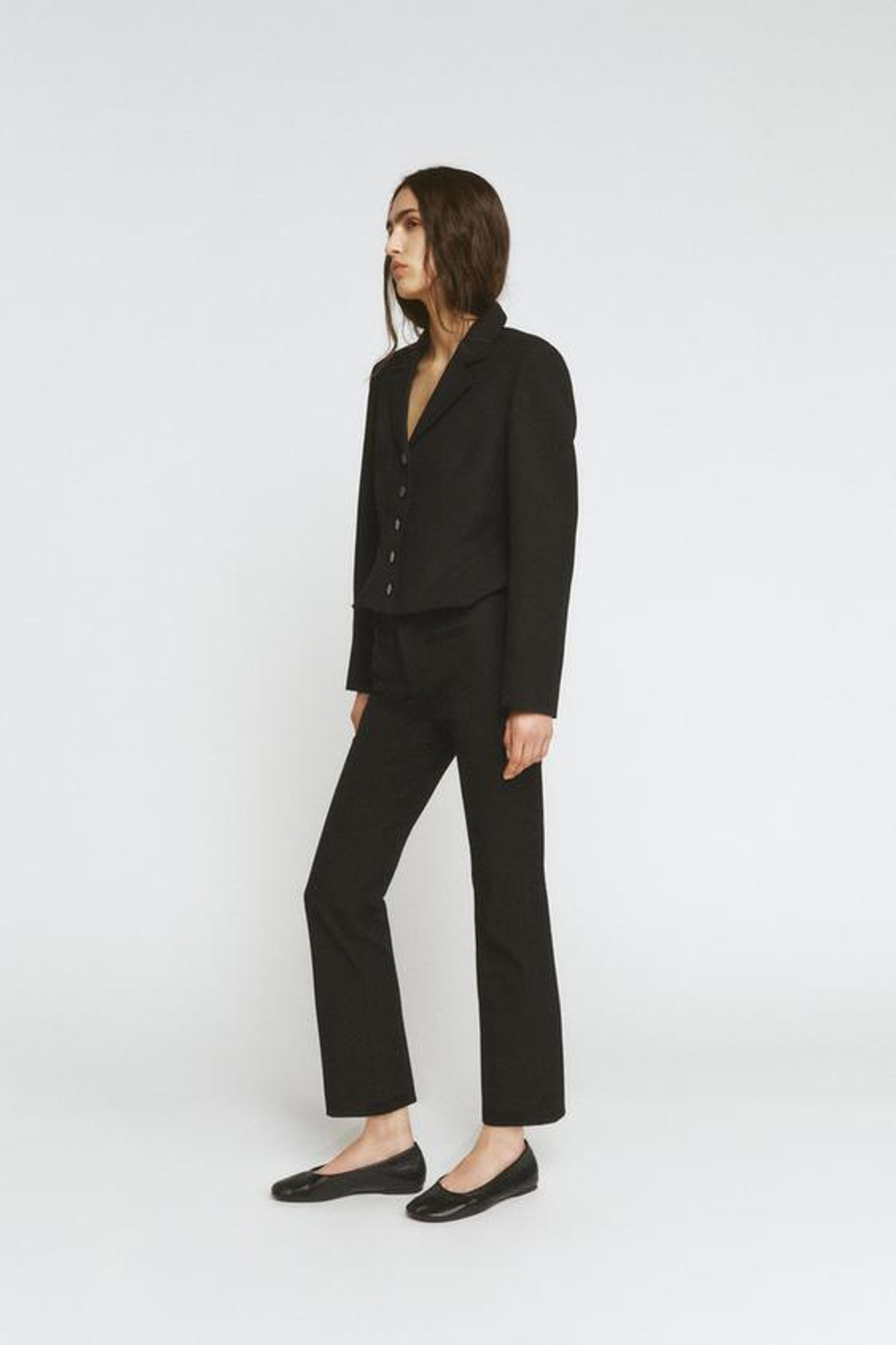 ZARA БРЮКИ КАПРИ — ZW COLLECTION, ЧЕРНЫЙ