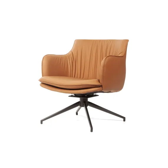 Лаунж кресло Sofia, экокожа терракот