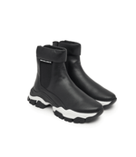 кожаные кроссовки Emporio Armani - черный(X3M357 XF683)