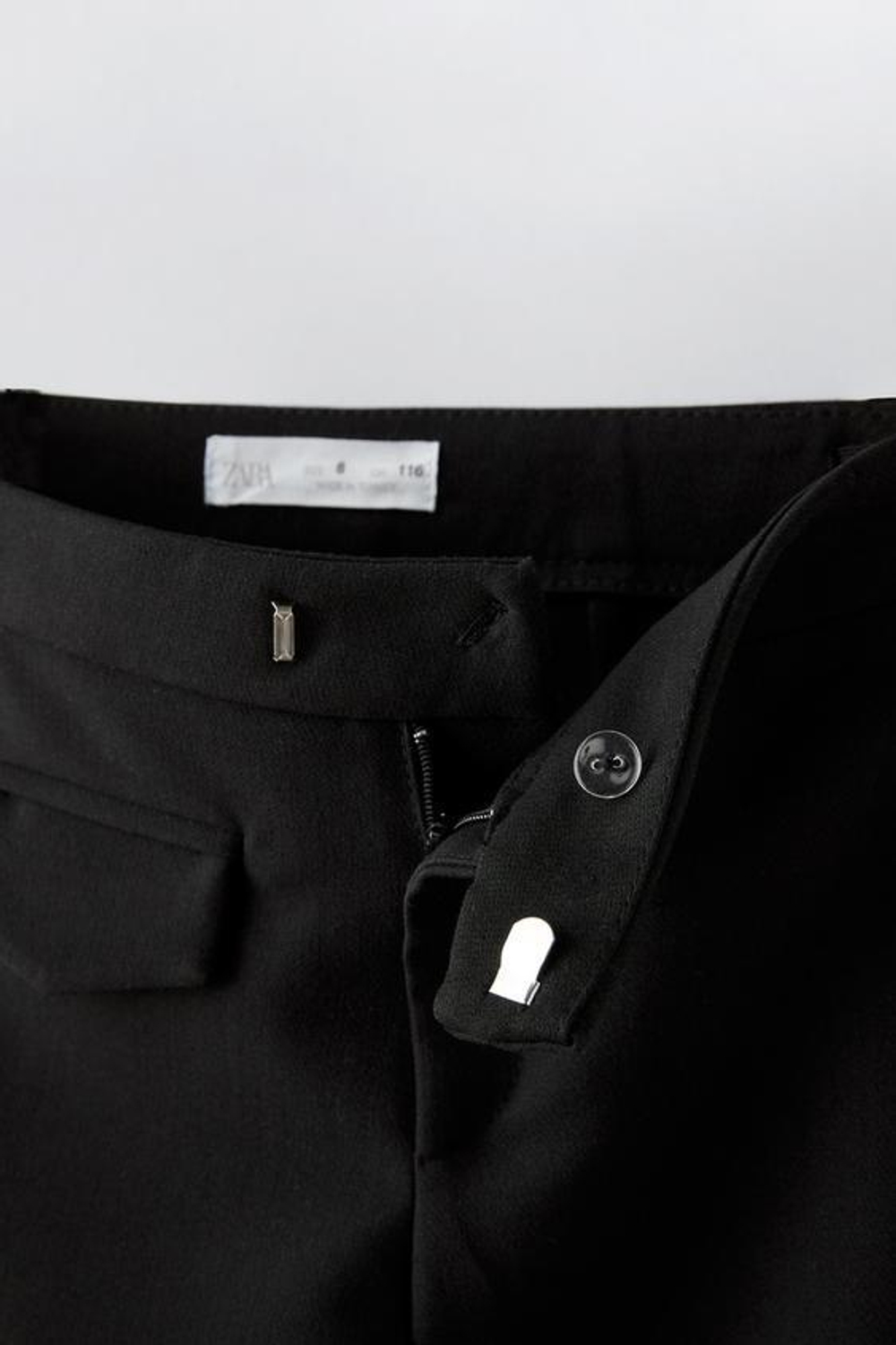 ZARA БРЮКИ FLARED, ЧЕРНЫЙ