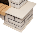 Каминокомплект Real Flame Country 26 WT с очагом Moonblaze Deluxe Brass