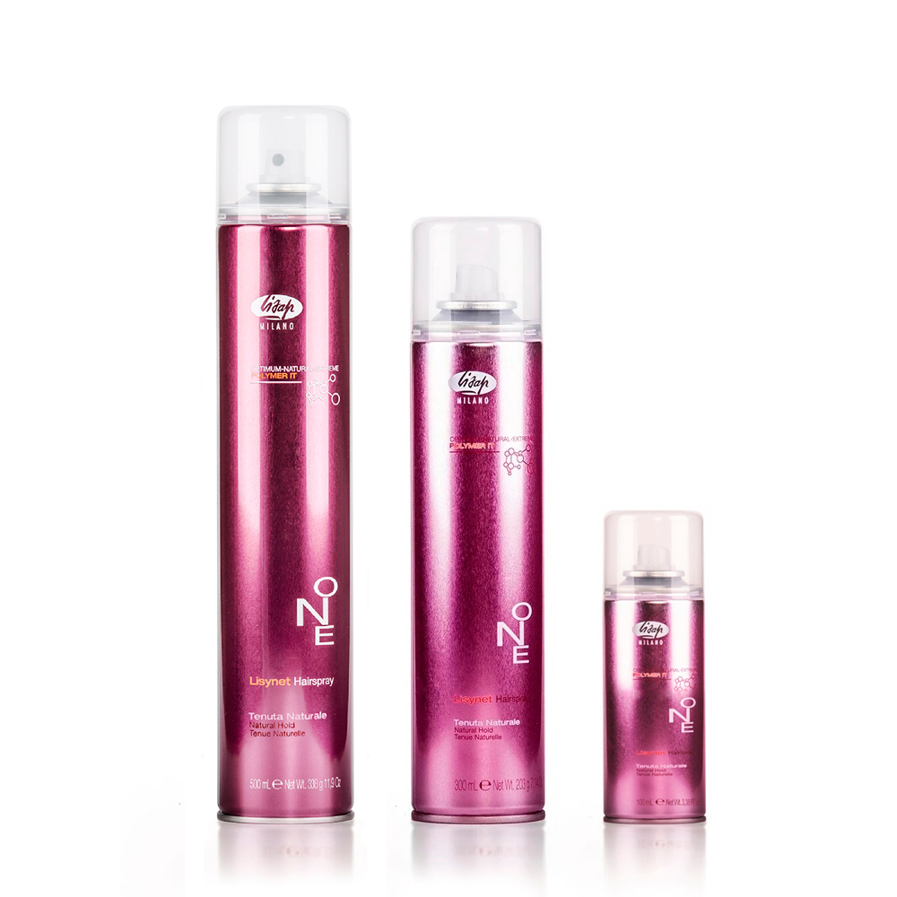 Лак для укладки волос нормальной фиксации Lisap Lisynet One Natural Hold