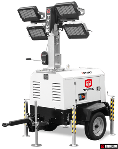 Осветительная мачта TRIME X-START 4X320W LED дизельная - [8.5 м / Kubota]