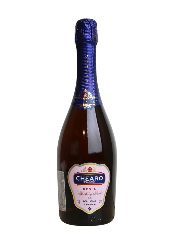 Вино игристое CHEAROQUANTY ROSSO розовое 7,2% 0,75л