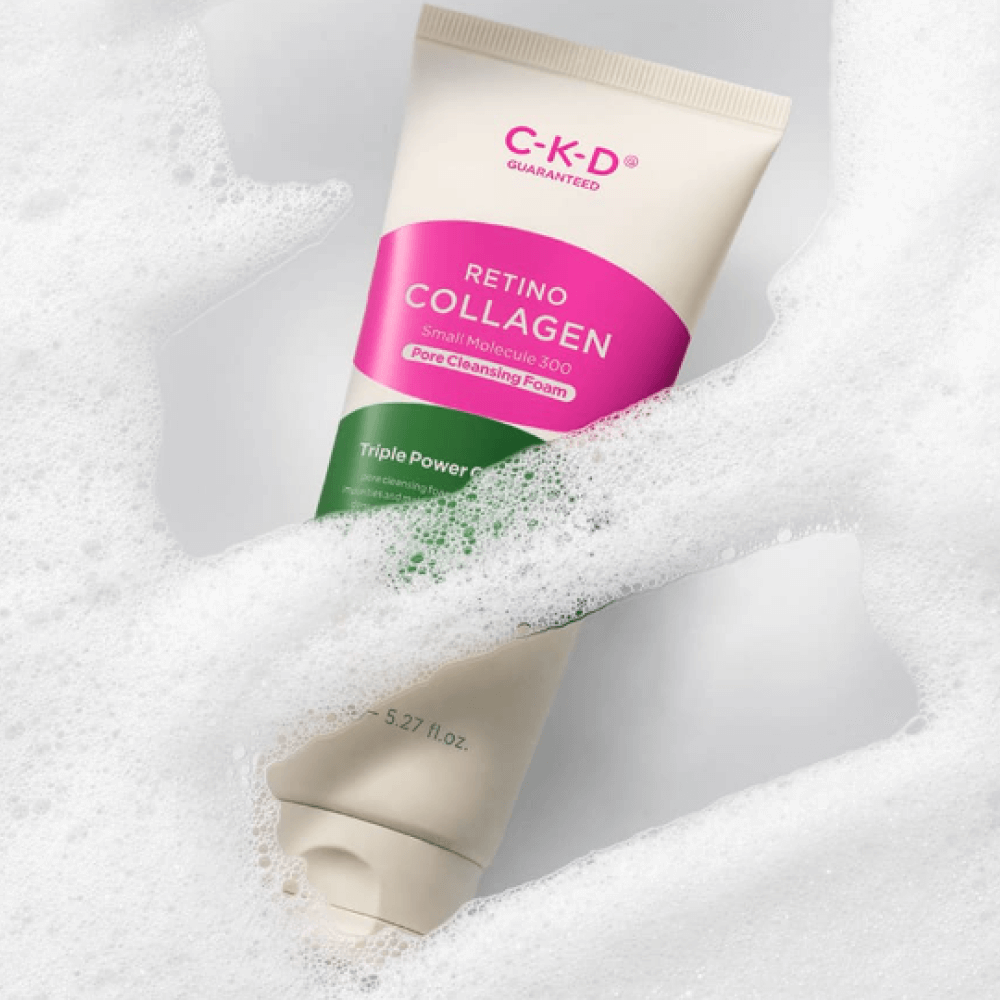 Пенка для глубокого очищения с ретиналем CKD Retino Collagen Small Molecule 300 Pore Cleansing Foam