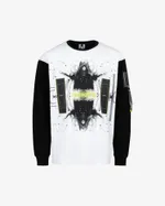 Лонгслив Heartz Runner Boxy Черно-белый