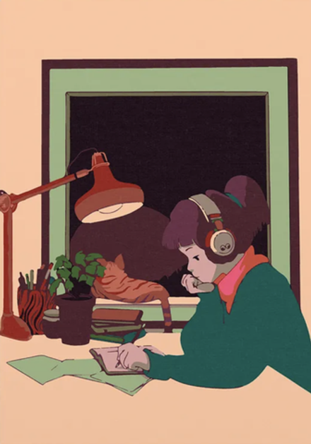 Картина по номерам Loft Girl