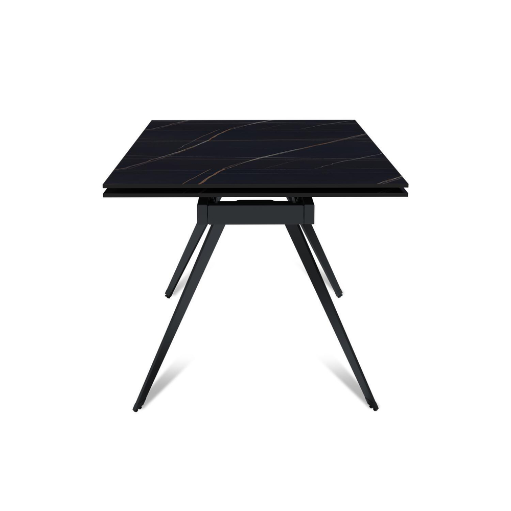 Стол раскладной Rhein (160+40+40), керамика матовая Black gold