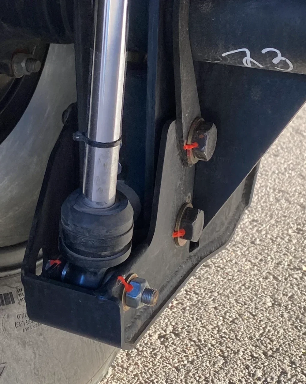 Комплект для увеличения хода задней подвески Bronco Raptor 2022+ с креплением амортизатора и буферным упором