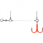 Оснастка цветной стингер для джиг-головки Vido Craft Stinger Eye Jig