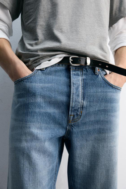 ZARA ДЖИНСЫ FLARE FIT, ГОЛУБОЙ