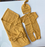 Комплект на выписку лапша лето "Mimi"  4 пр. (Одеяло, бант, комбинезон, шапочка) (Цвет: Серый)