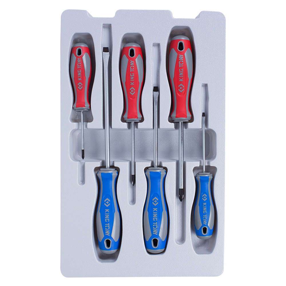 KING TONY (31116MR) Набор отверток (PH, SL) 6 предметов