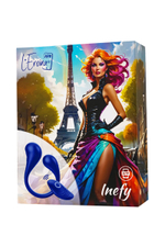 Синий многофункциональный вибратор Inefy с пультом ДУ (Цвет: синий)