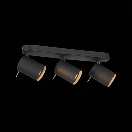 SL597.401.03 Спот ST-Luce Черный, Хром/Черный GU10 LED 3*3W Потолочные светильники