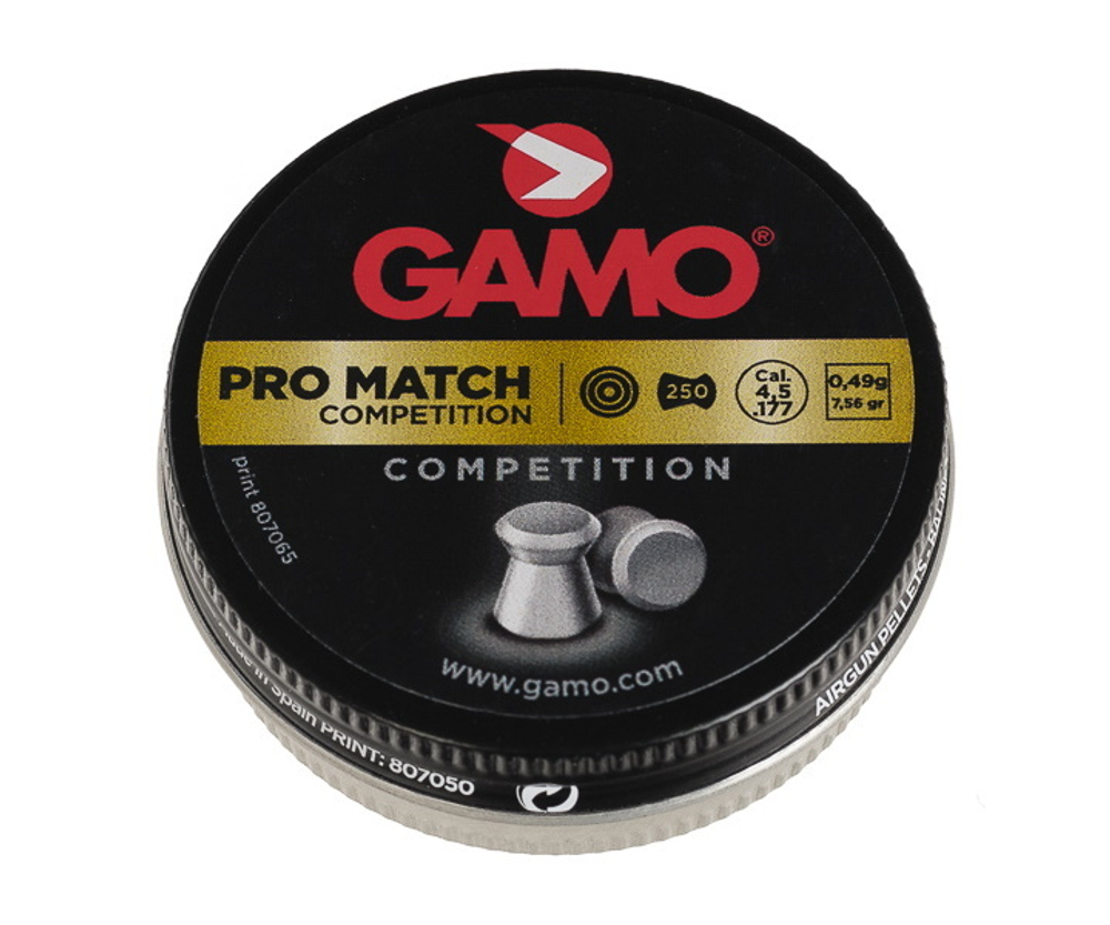 Пуля пневм. "Gamo Pro-Match", кал. 4,5 мм. (250 шт.)