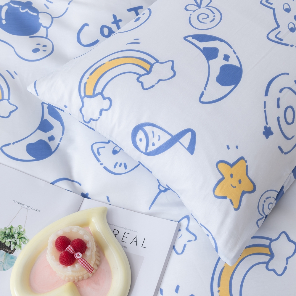 Комплект постельного белья на резинке Сатин Люкс KIDS 100% хлопок CDKR057