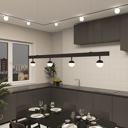 Светильник на штанге Denkirs SMART Мун DK8055-BK