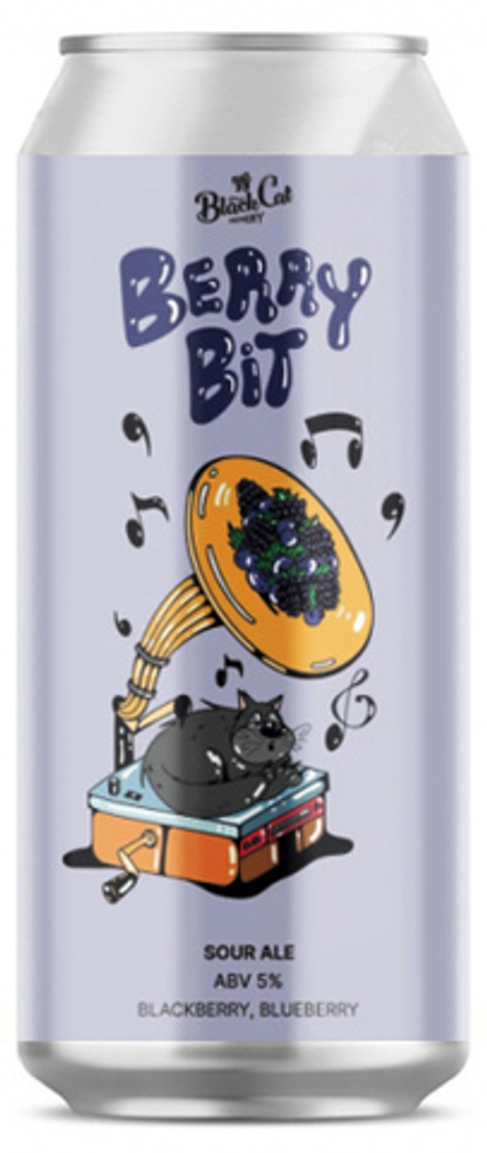 Пиво Блэк Кэт Берри Бит / Black Cat Berry Bit 0.45 - банка