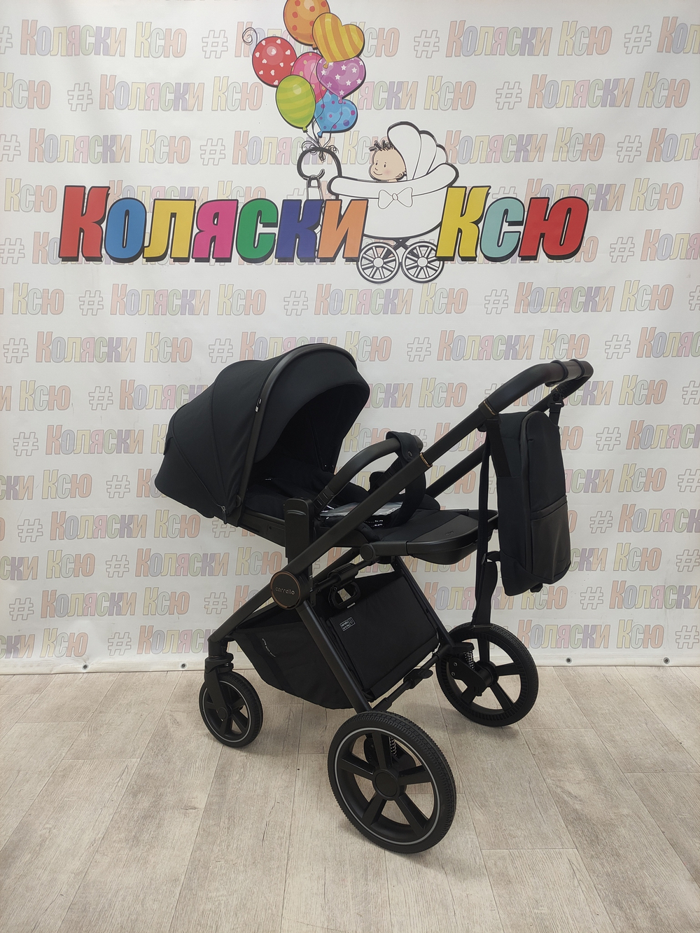 Коляска модульная Carrello Ultimo CRL-6518 Sable Black черная рама