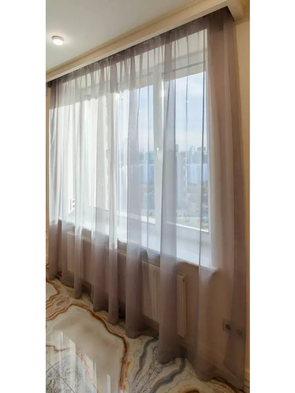 Тюль вуаль 240 х 150см 2шт