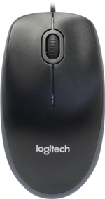 Logitech Optical Mouse B100 Black  &lt;910-003357/910-005547/910-006605&gt;  (OEM) USB 3btn+Roll