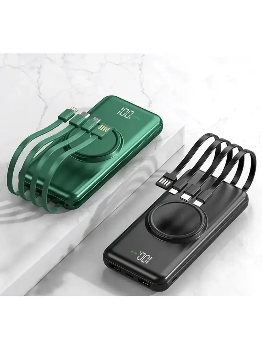 PowerBank 10000 mAh Пауэрбанк Беспроводная зарядка
