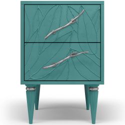 Тумба Арт Колор leaves Классик Сильвер Пастельно-синий