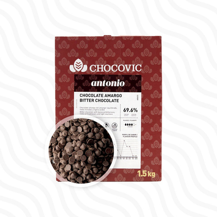 Шоколад горький Chocovic Antonio 69,6%, 200 гр