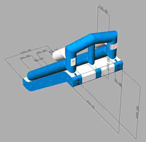 Надувная водная горка “Стрела” 8*3,7*5,5 м
