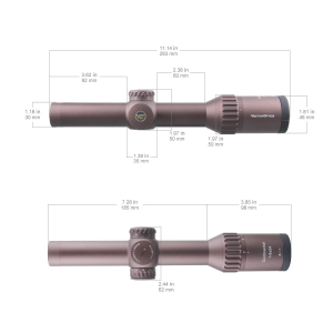 Прицел Vector Optics Continental X6 1-6x24 Tactical, сетка BDC VEC (SCOC-34)